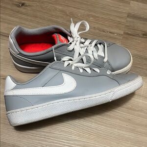 Nike Gray and White Sneakers